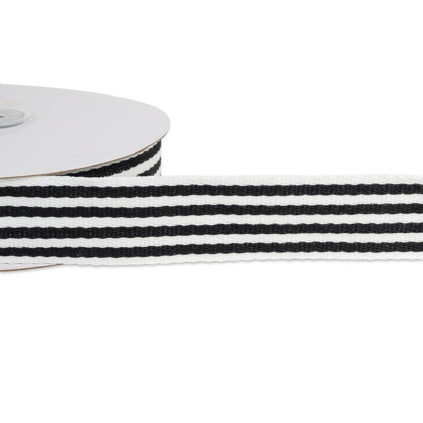 38mm Striped Webbing Multi Coloured 1 Metre - 10 Metres In Various Colours