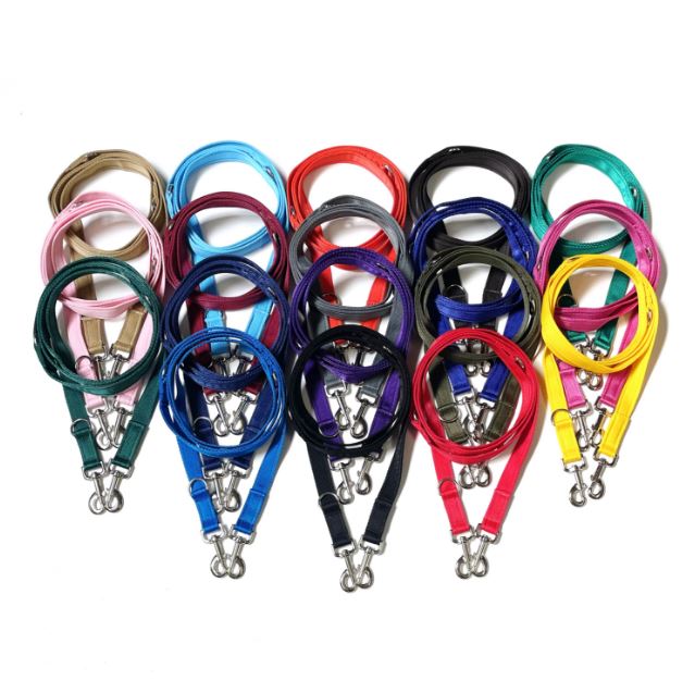 Police Style Dog Training Leads Double Ended Obedience Leash Multi-Functional 25mm Cushion Webbing
