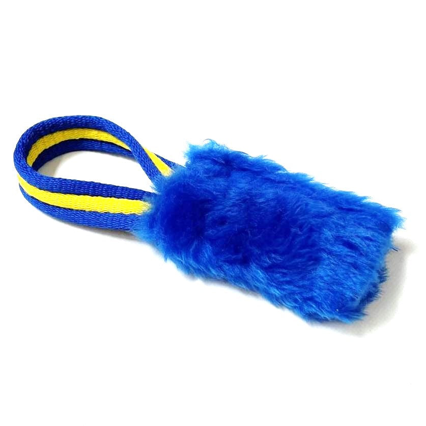Dog Training Treat Bag Obedience Retrieve Furry Long Prey Dummy In Various Colours Small 4" x 2"