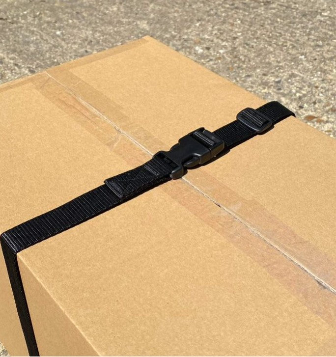 Tie Down Strap Side Release Buckle Belt Luggage Storage Strap 25mm Polypropylene Webbing 19 Colours