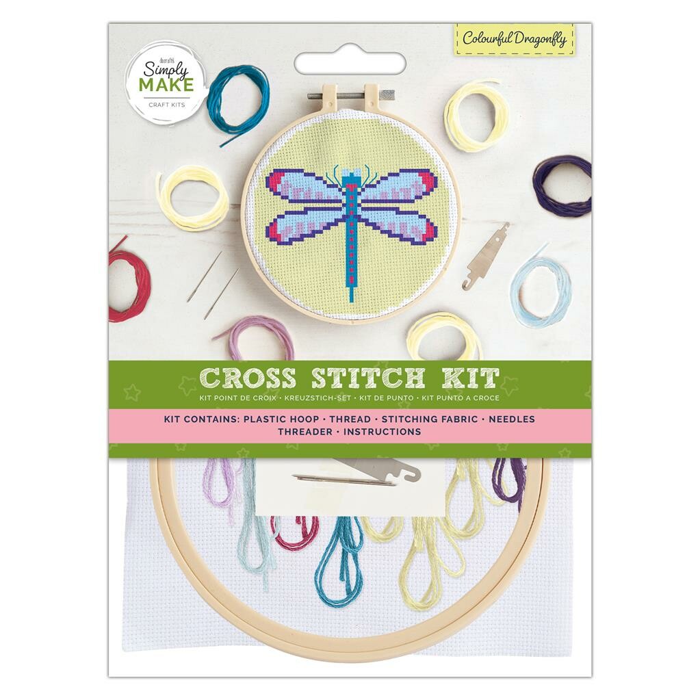 Cross Stitch Kit Sewing Craft Childrens Adults Docrafts Simply Make Small 30 Designs UK Seller