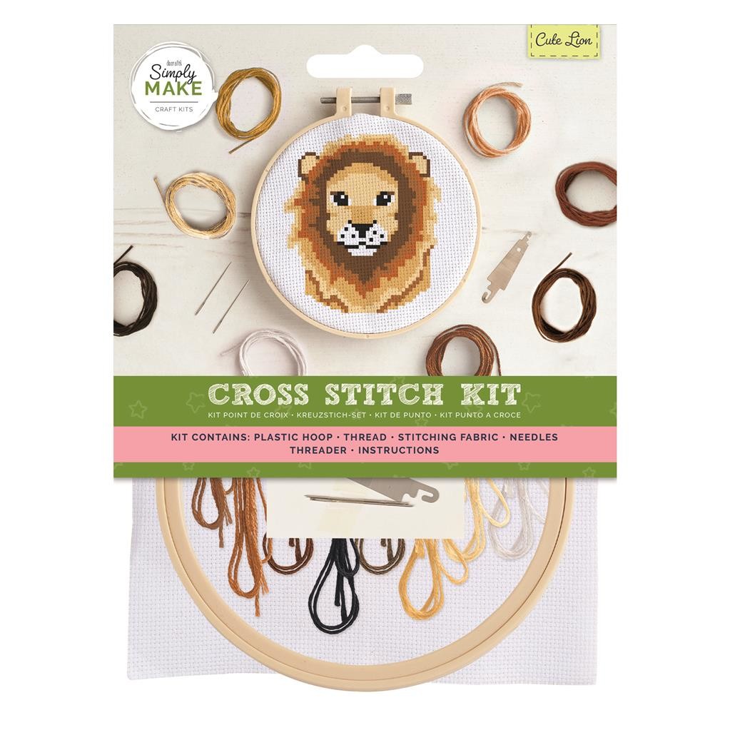 Cross Stitch Kit Sewing Craft Childrens Adults Docrafts Simply Make Small 30 Designs UK Seller