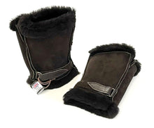 Load image into Gallery viewer, 100% Genuine Sheepskin Fingerless Gloves Mittens In Various Sizes And Colours Made In The UK