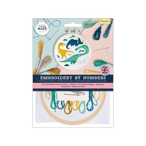 Embroidery Kit Crafts Cross Stitch Sewing Hobby Handmade Simply Make 10 Designs