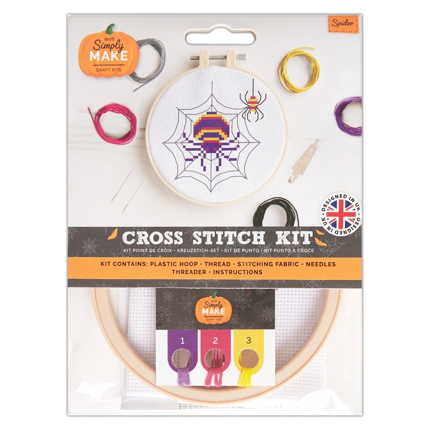 Autumn Halloween Cross Stitch Kit Sewing Craft 13 Designs Docrafts Simply Make