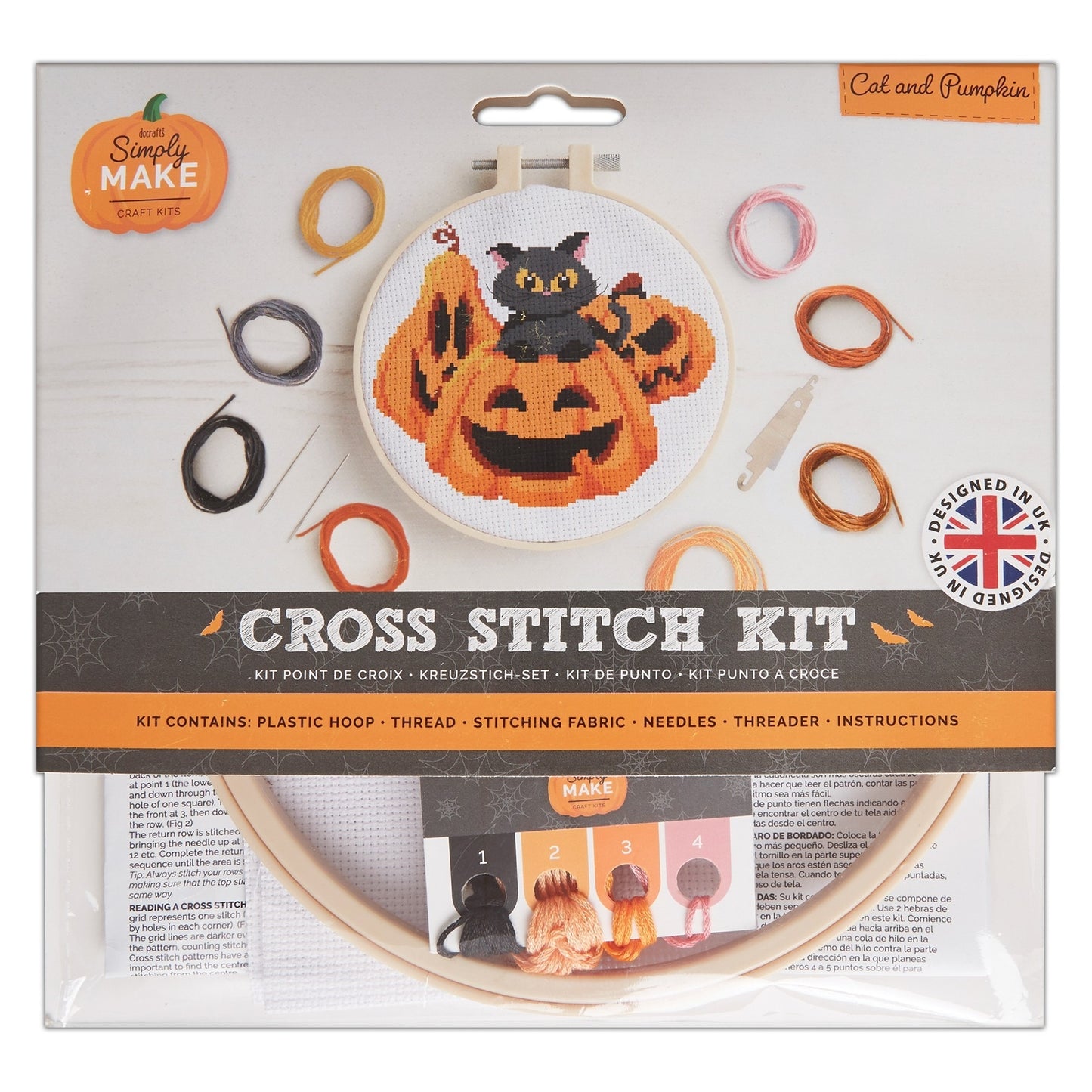 Autumn Halloween Cross Stitch Kit Sewing Craft 13 Designs Docrafts Simply Make