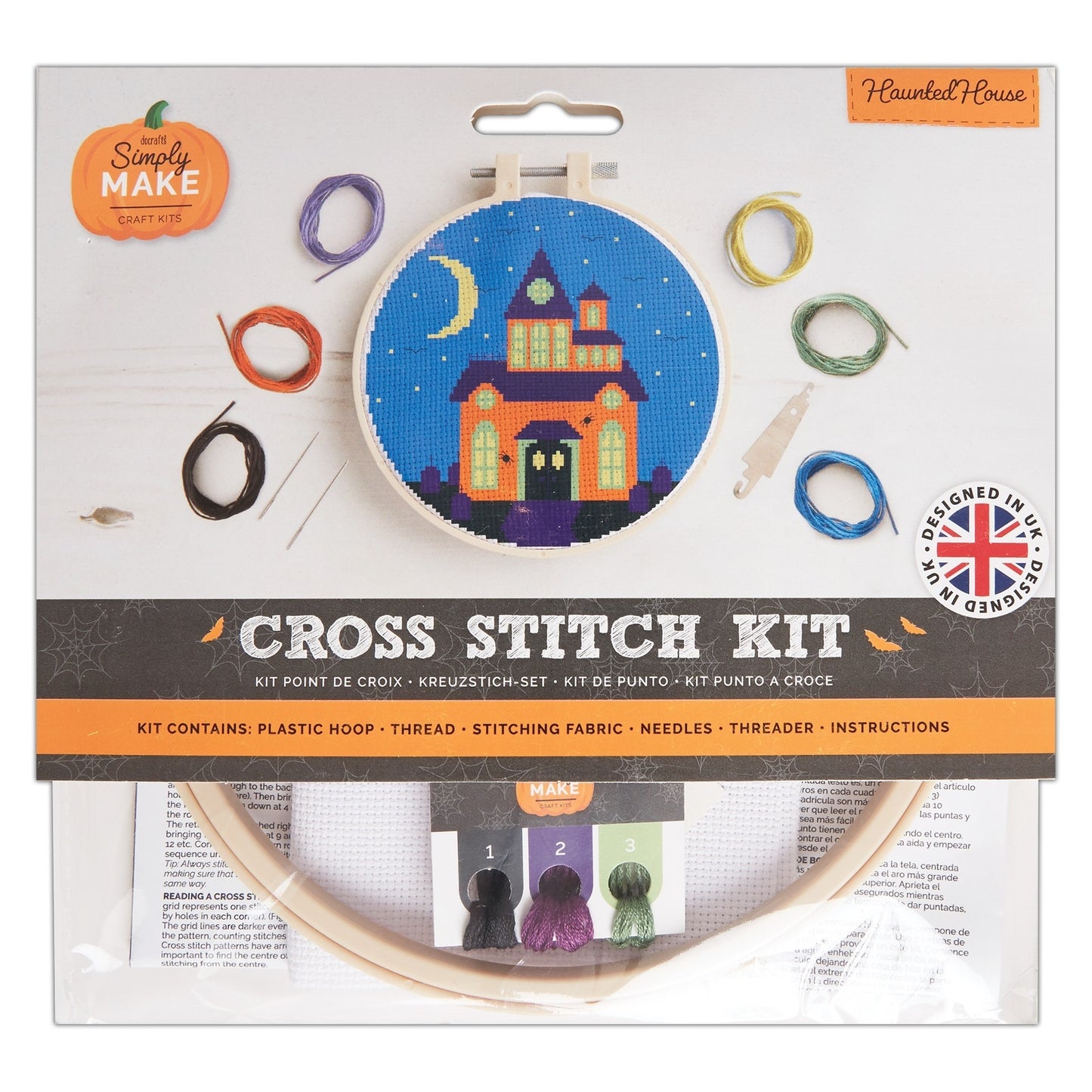 Autumn Halloween Cross Stitch Kit Sewing Craft 13 Designs Docrafts Simply Make