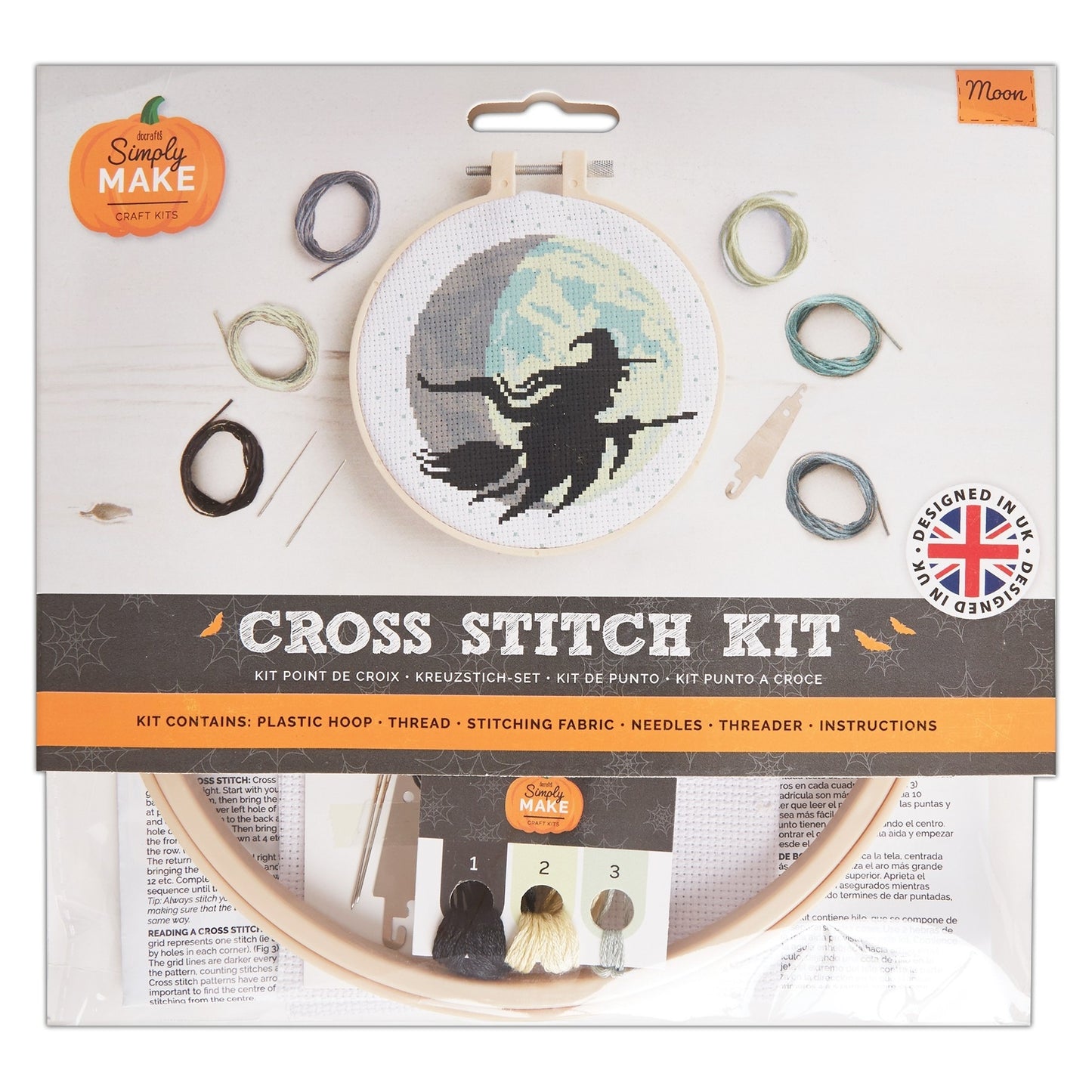 Autumn Halloween Cross Stitch Kit Sewing Craft 13 Designs Docrafts Simply Make