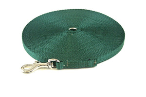 Puppy Dog Training Leads In 18 Colours 13mm Webbing 30ft - 100ft Long Leash