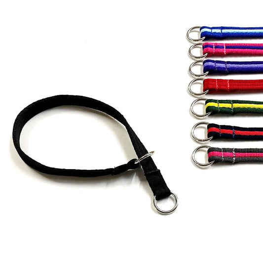 Dog Slip Collar 18" Neck Size 20mm 25mm Soft Air Webbing Various Colours