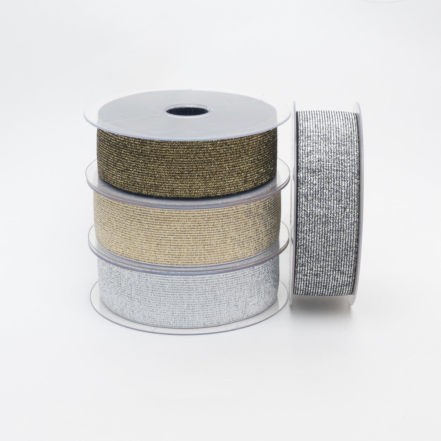 Lurex Elastic 40mm Wide Stretch Metallic Trim 4 Colours 1m - 10m Sewing Crafts