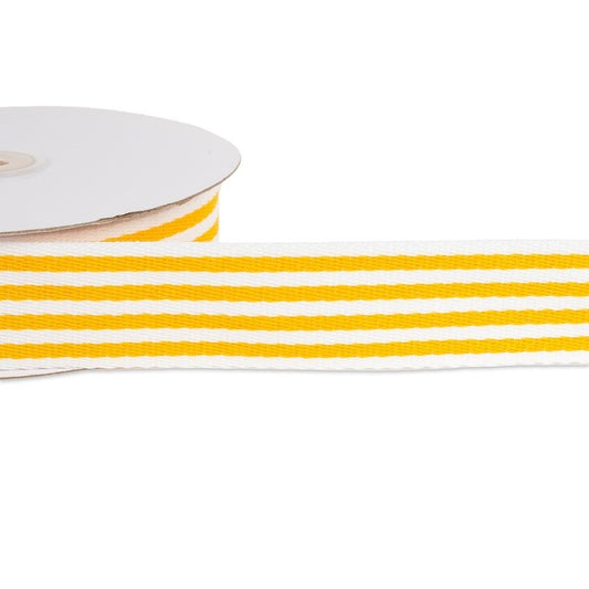 38mm Striped Webbing Multi Coloured 1 Metre - 10 Metres In Various Colours