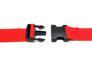 Tie Down Straps Plastic Side Release Buckle 50mm V-Twill Webbing 17 Colours Luggage Storage 1m - 5m Long