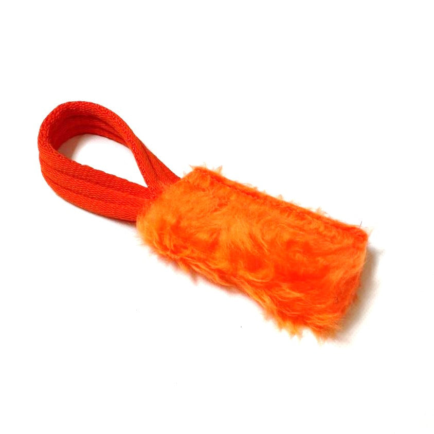 Dog Training Treat Bag Obedience Retrieve Furry Long Prey Dummy In Various Colours Small 4" x 2"