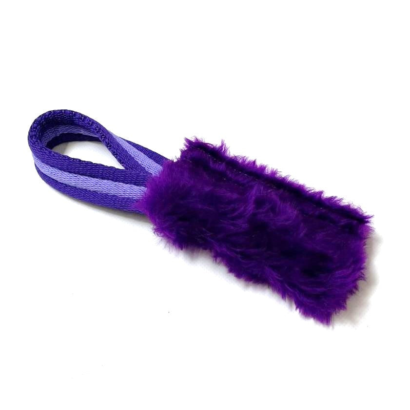 Dog Training Treat Bag Obedience Retrieve Furry Long Prey Dummy In Various Colours Small 4" x 2"