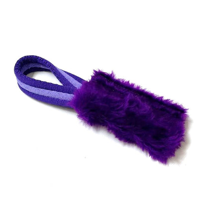 Dog Training Treat Bag Obedience Retrieve Furry Long Prey Dummy In Various Colours Small 4" x 2"
