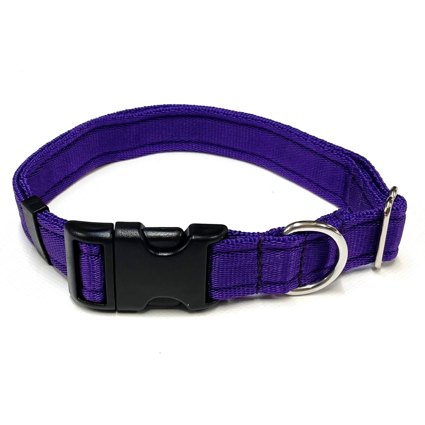 Adjustable Dog Collars 25mm Cushion Webbing In Various Colours And Sizes Small Medium Large