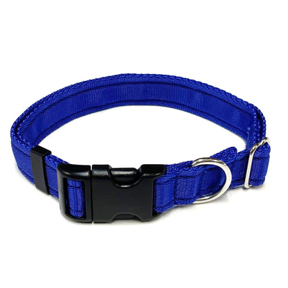 Adjustable Dog Collars 25mm Cushion Webbing In Various Colours And Sizes Small Medium Large