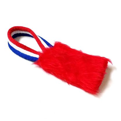 Dog Training Treat Bag Obedience Retrieve Furry Long Prey Dummy In Various Colours Small 4" x 2"