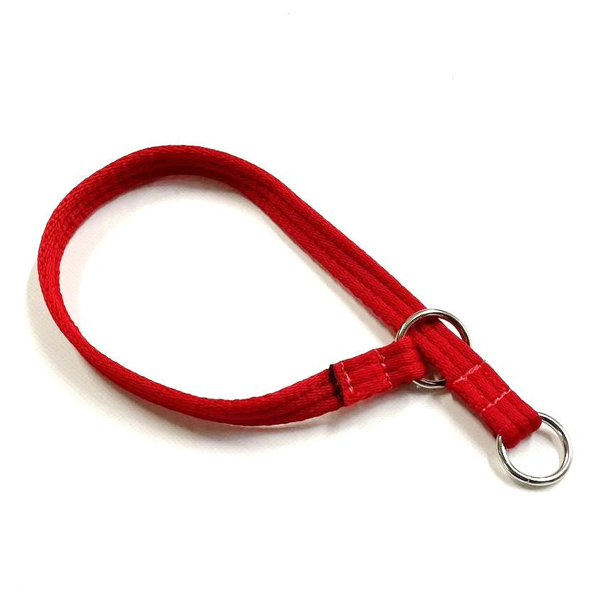 Dog Slip Collar 20" Neck Size 20mm 25mm Soft Air Webbing Various Colours