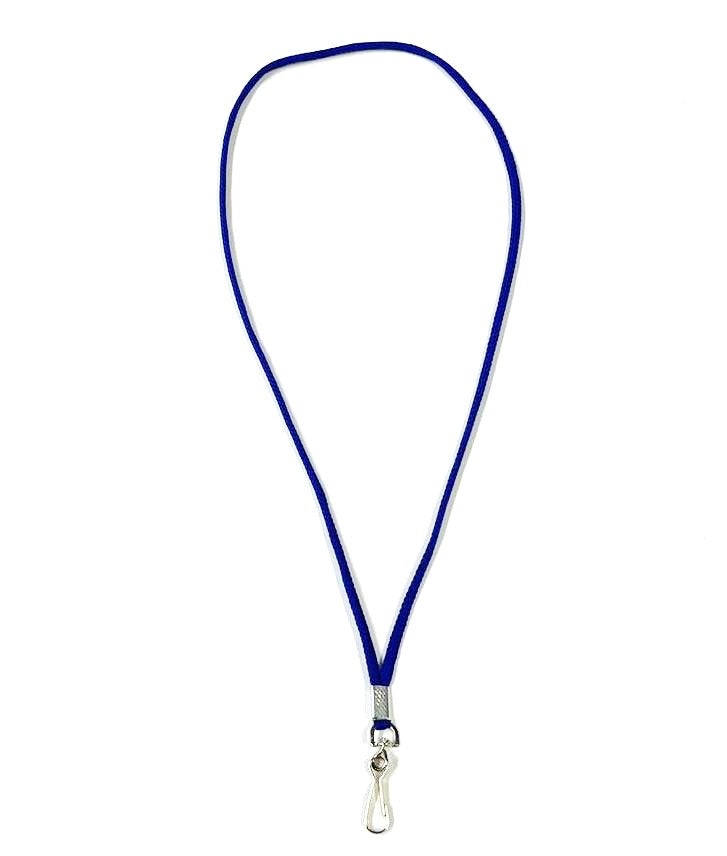 Lanyards 45cm Long Non-Breakaway 4mm Polyester Cord Swivel Hook For ID Badges Dog Training Whistles