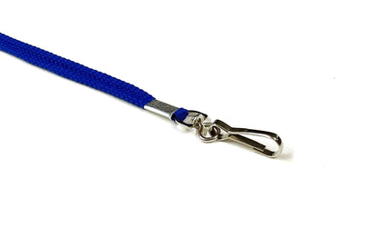 Lanyards 45cm Long Non-Breakaway 4mm Polyester Cord Swivel Hook For ID Badges Dog Training Whistles