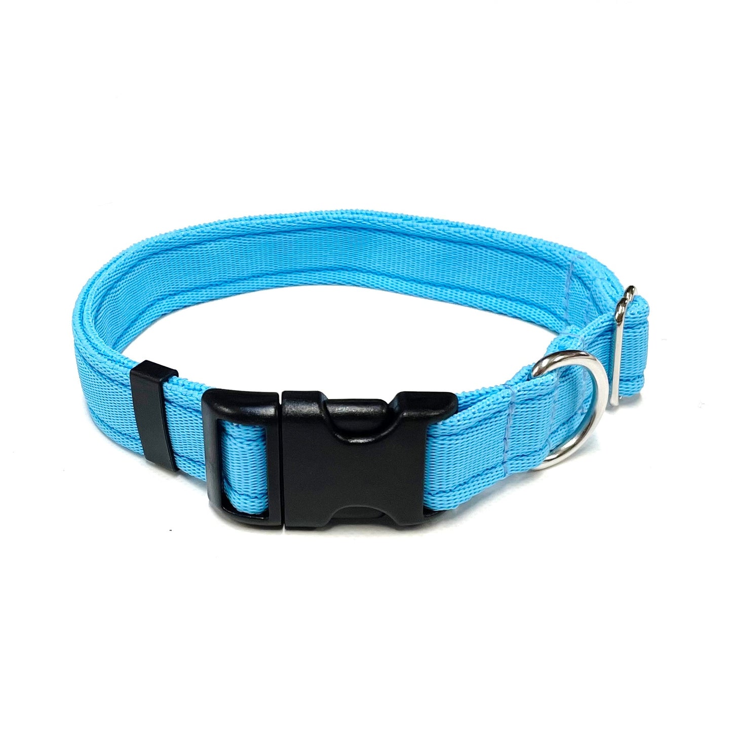 Adjustable Dog Collars 25mm Cushion Webbing In Various Colours And Sizes Small Medium Large