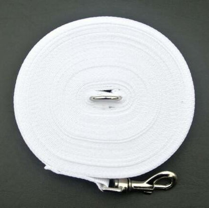 Dog Training Lead Tracking Leash Recall Line 1m To 25m Long 25mm Webbing 7 Colours