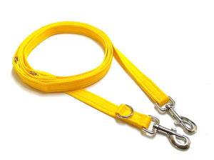 Police Style Dog Training Leads Double Ended Obedience Leash Multi-Functional 25mm Cushion Webbing