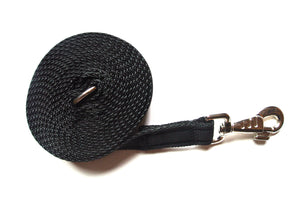 Horse lunge line dog training lead 10ft in black 