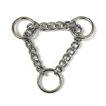 Half Check Chains For Dog Collars In Solid Brass or Chrome Plated In Various Sizes