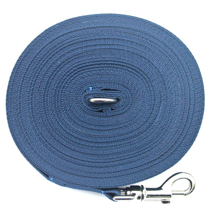 Dog Training Lead 5ft - 100ft Long Strong Tracking Leash Recall Line In 7 Colours 25mm Webbing