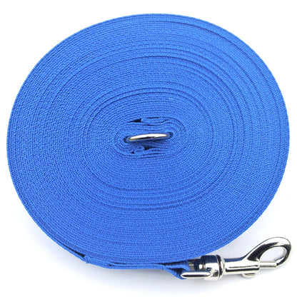 Dog Training Lead 5ft - 100ft Long Strong Tracking Leash Recall Line In 7 Colours 25mm Webbing