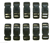 Load image into Gallery viewer, 13mm Black Nylon Curved Side-Release Buckles For Collars Straps Bags