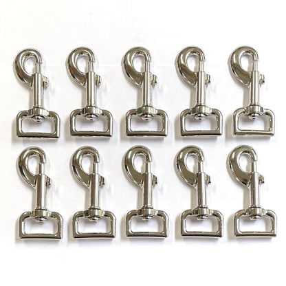 25mm Heavy Duty Trigger Clips Hooks Nickel Plated For Dog Leads Webbing Bags Straps