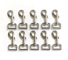 Load image into Gallery viewer, 25mm Heavy Duty Trigger Clips Hooks Nickel Plated For Dog Leads Webbing Bags Straps