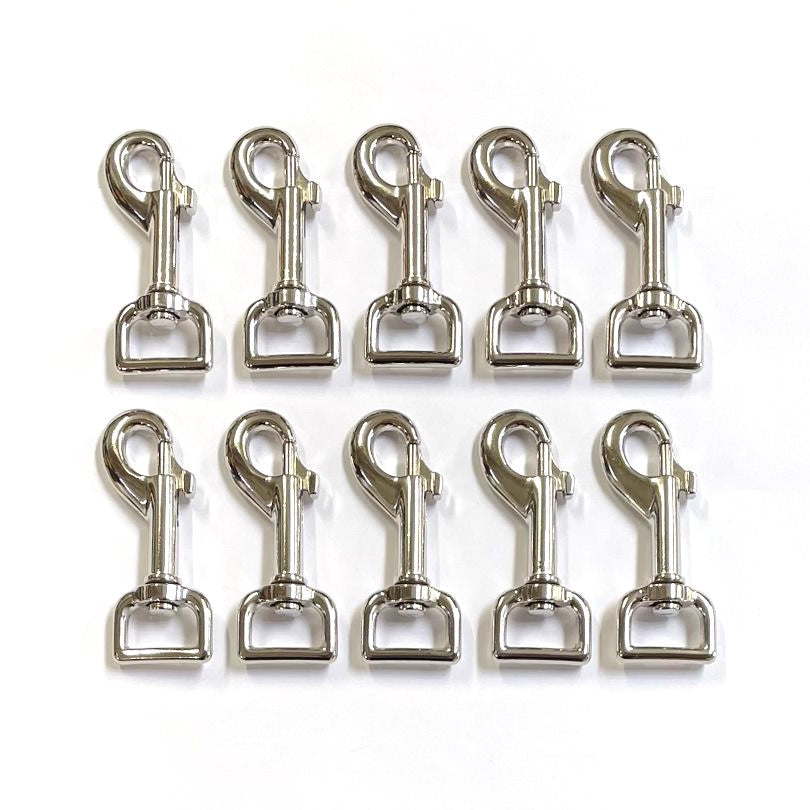 20mm Heavy Duty Trigger Clips Hooks Nickel Plated For Dog Leads Webbing Bags Straps