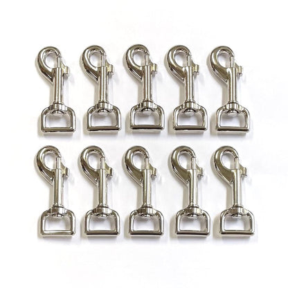 20mm Heavy Duty Trigger Clips Hooks Nickel Plated For Dog Leads Webbing Bags Straps