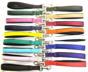13" Short Close Control Dog Lead With Padded Handle In Various Colours