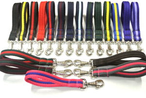 10" Soft Cushioned Padded Short Close Control Dog Lead In Various Colours 