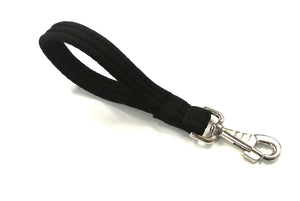 10" Soft Cushioned Padded Short Close Control Dog Lead In Black