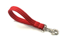Load image into Gallery viewer, 10&quot; Soft Cushioned Padded Short Close Control Dog Lead In Red