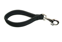 Load image into Gallery viewer, 10&quot; Short Close Control Dog Lead In Black With Padded Handle