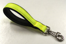 Load image into Gallery viewer, 10&quot; Florescent Yellow Short Close Control Padded Handle Lead 