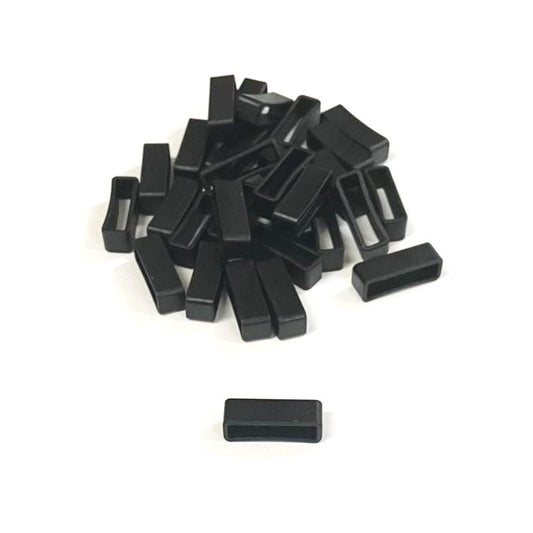 25mm Nylon Strap Keepers Loops For Dog Collars Leads Straps Bags Webbing x10 - x100