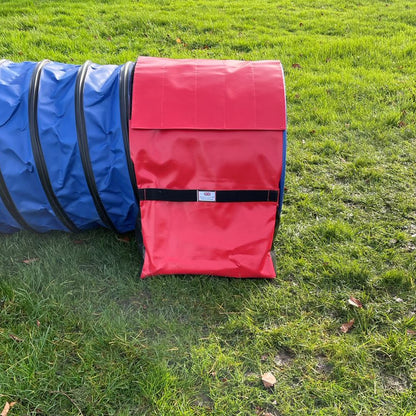 Dog Agility Tunnel Sandbag Adjustable 60cm - 80cm Diameter Tunnels Indoor Outdoor UV PVC Various Colours 490mm Material Width Connects Underneath