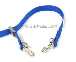 Metal Cam Buckle Straps Tie Down With Clip And D-ring Each End 25mm Webbing In 7 Colours