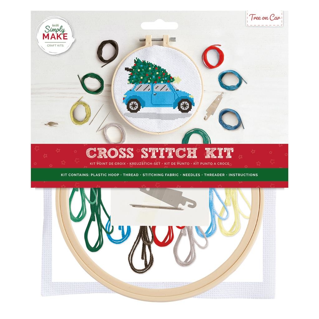 Cross Stitch Kit Sewing Craft Childrens Adults Docrafts Simply Make Large 20 Designs UK Seller