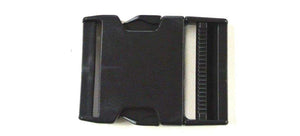 50mm Black Plastic Side-Release Buckles For Webbing Bags Straps Fastenings x10