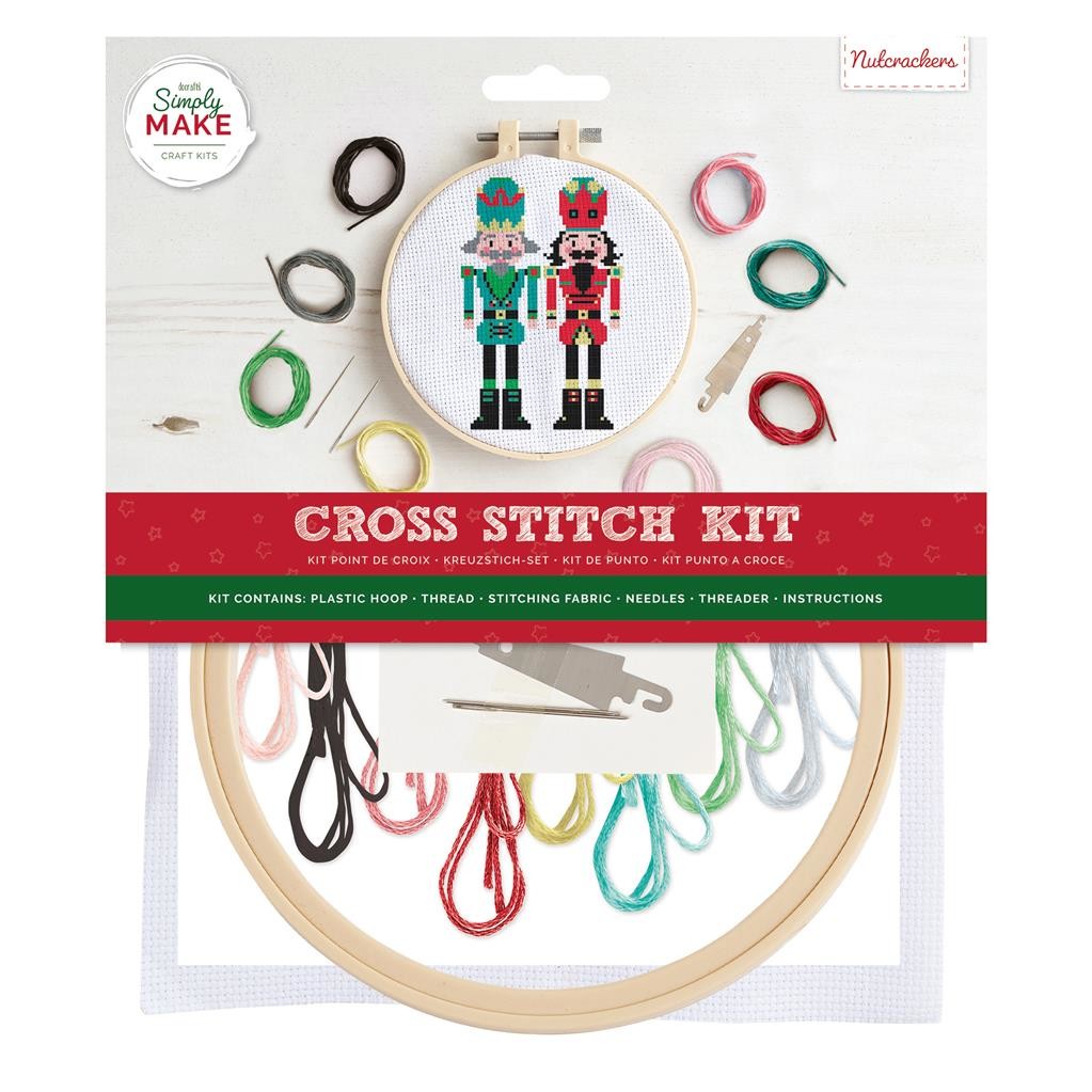 Cross Stitch Kit Sewing Craft Childrens Adults Docrafts Simply Make Large 20 Designs UK Seller
